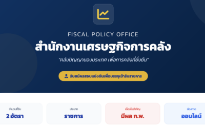 สำนักงานเศรษฐกิจการคลัง เปิดรับสมัครสอบบรรจุเข้ารับราชการ 2 อัตรา