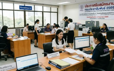 กรมประชาสัมพันธ์ เปิดรับสมัครงาน 2569 ตำแหน่งนักทรัพยากรบุคคล วุฒิ ป.ตรี ทุกสาขา!